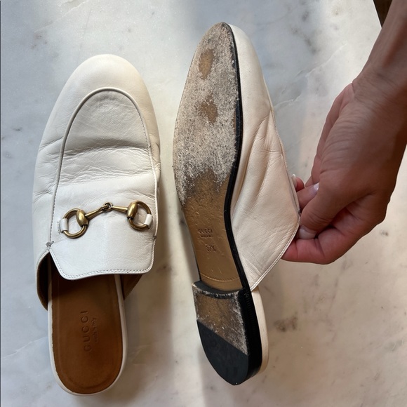 White Gucci mules - Picture 4 of 6
